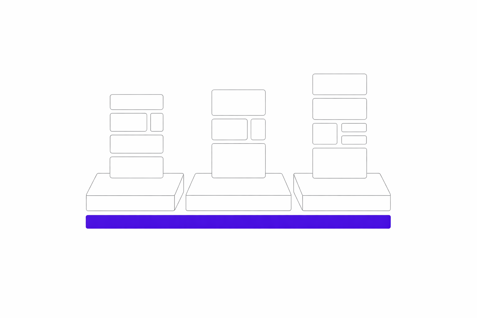 Diagram showing shared layers and platform specific layers
